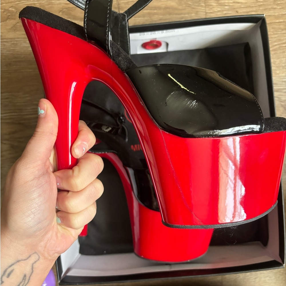 Pleaser heels, worn twice